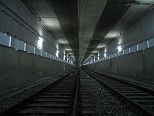 Der bislang im Nichts endende Tunnels am Ende der B-Strecke