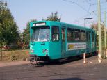 Pt-Wagen ??? auf Linie 12 an der Schwabstraße Richtung Fechenheim am 13.09.1999