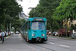Ptb-Wagenzug mit Wagen 726 auf Linie U5 in der Eckenheimer Landstraße Richtung Bockenheimer Warte am 30.07.2007